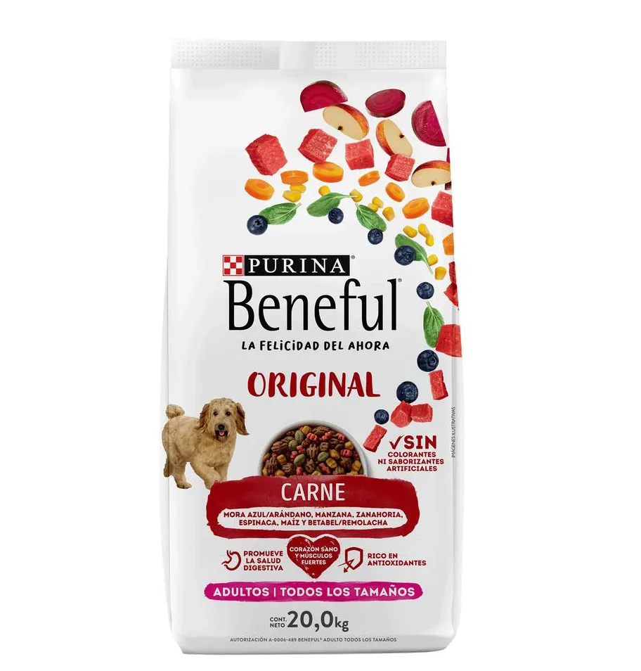 Beneful Alimento Perros Adultos de todos los Tamaños 20 kg