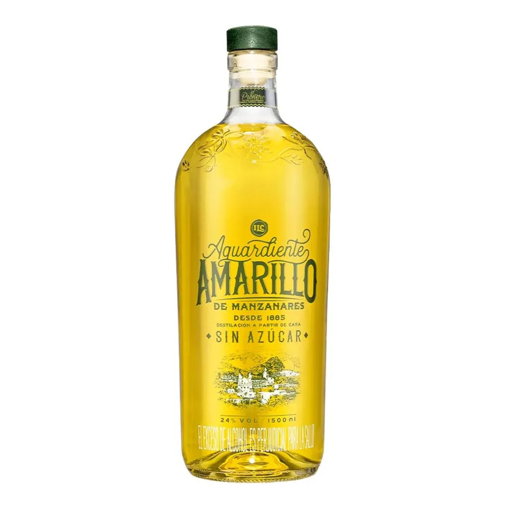 Aguardiente Amarillo de Manzanares Sin Azúcar.