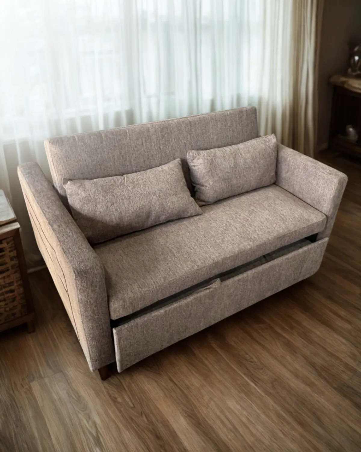 Sofa Cama Textil Taupe