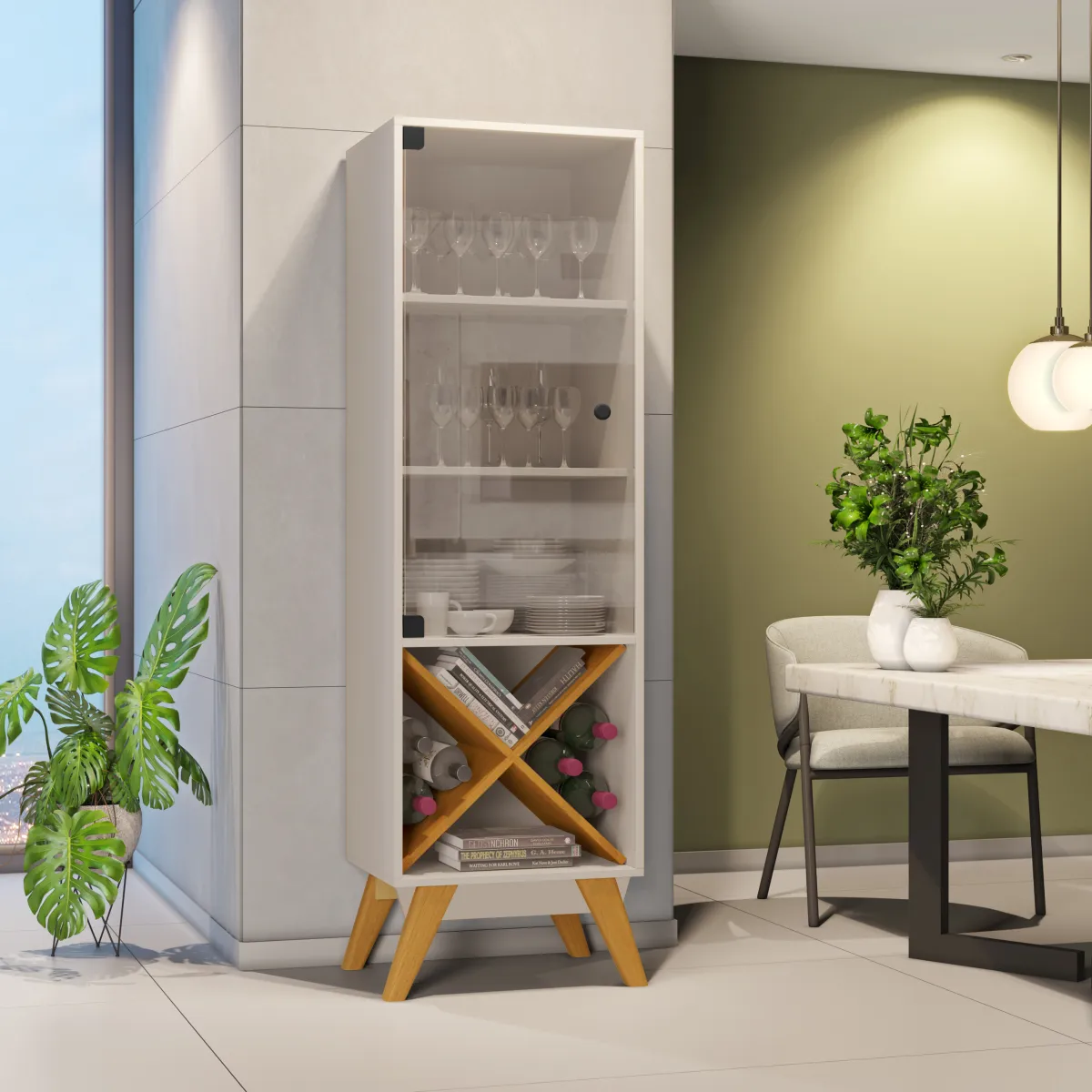 Cristalero Graca marfil y miel